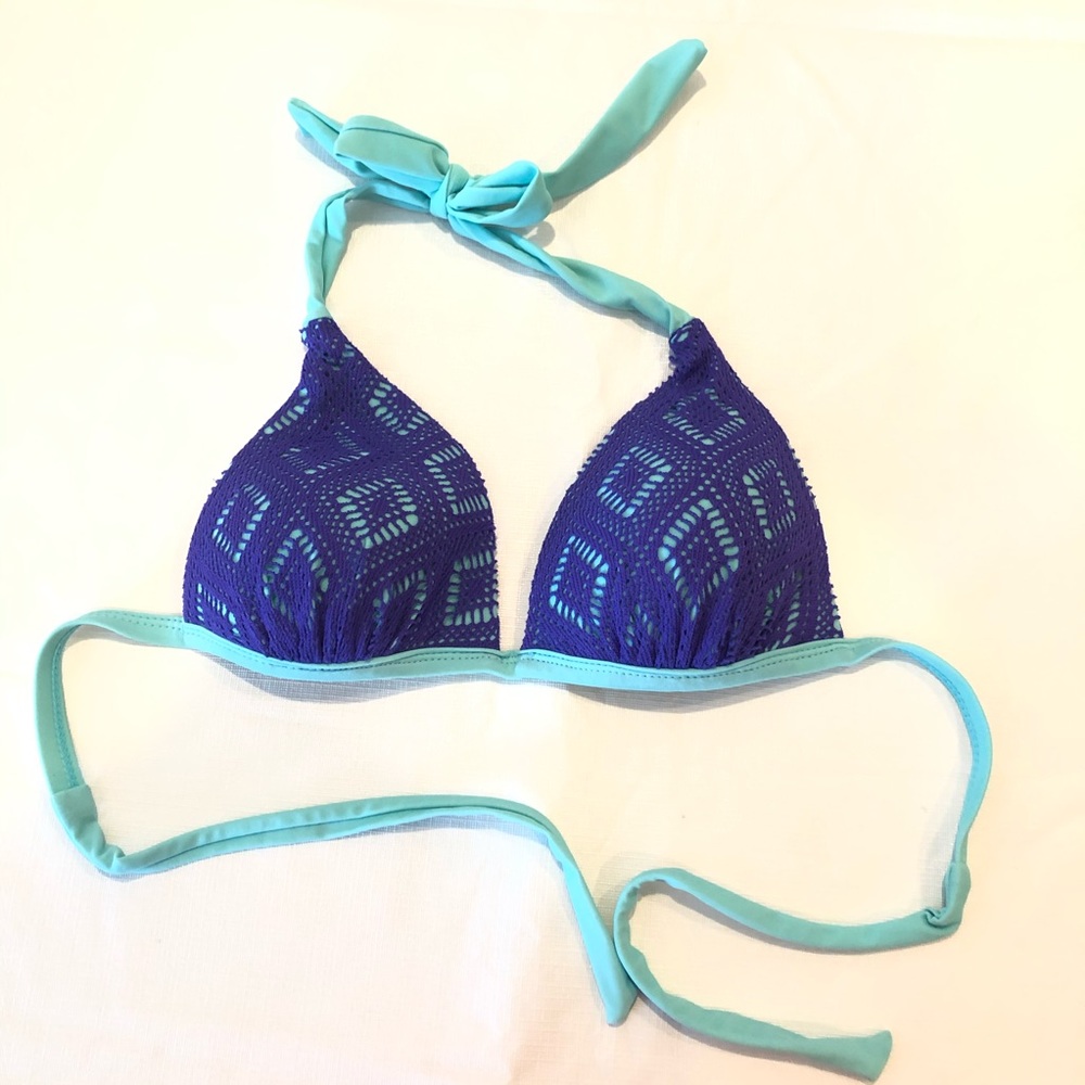 Hula Honey Tie triangle push up bikini top